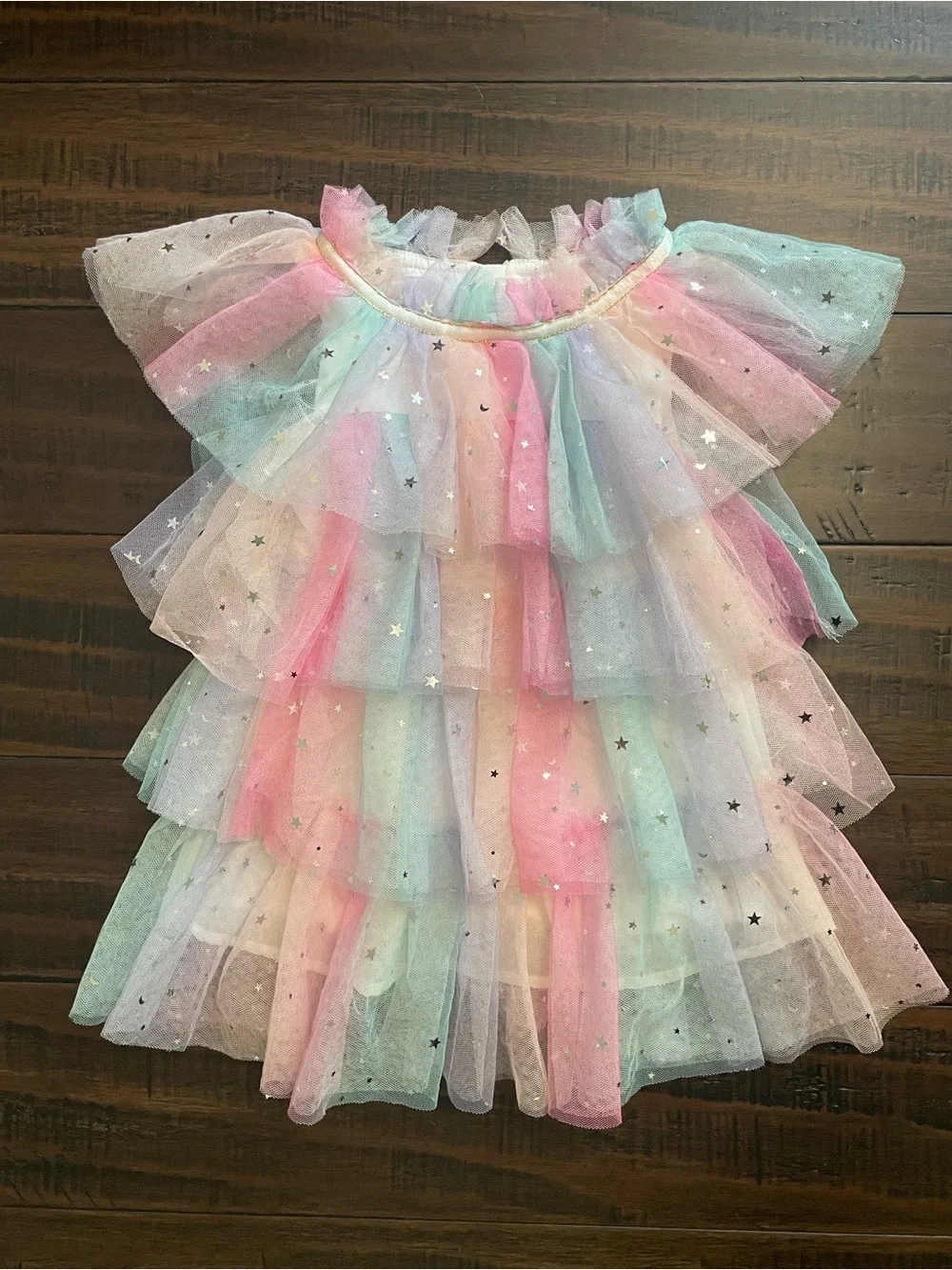 Lola + The Boys Sunset Stars Tulle Dress